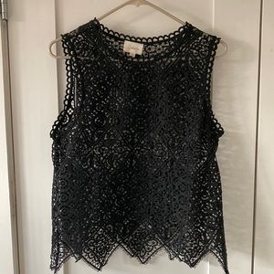 Anthropologie black top - S